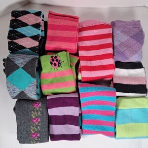 Colorful Striped & Argyle Socks Collection